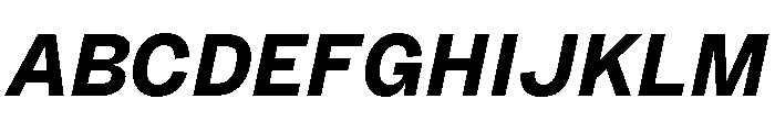 Sundry Bold Italic Font UPPERCASE