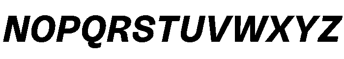 Sundry Bold Italic Font UPPERCASE