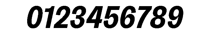 Sundry Condensed Bold Italic Font OTHER CHARS