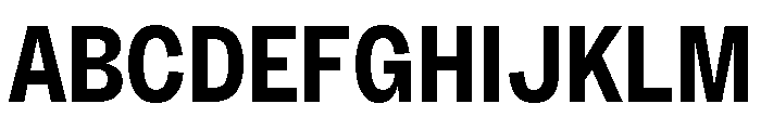 Sundry Condensed Bold Font UPPERCASE