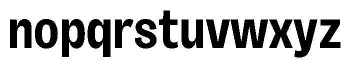 Sundry Condensed Bold Font LOWERCASE