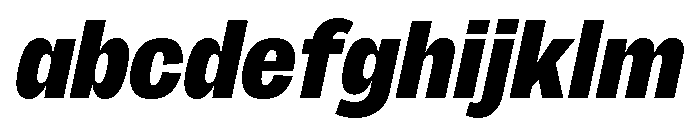 Sundry Condensed Heavy Italic FONT