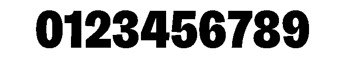 Sundry Condensed Heavy Font OTHER CHARS