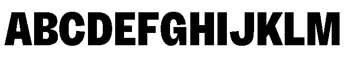Sundry Condensed Heavy Font UPPERCASE