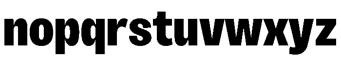 Sundry Condensed Heavy Font LOWERCASE