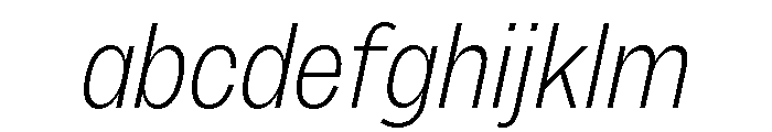 Sundry Condensed Light Italic FONT
