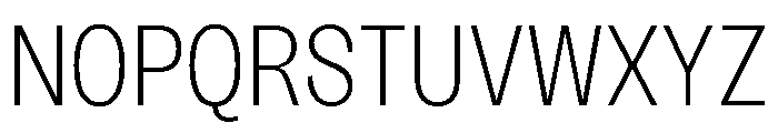 Sundry Condensed Light Font UPPERCASE