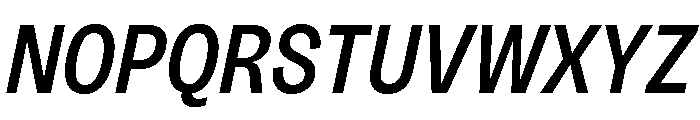 Sundry Condensed Medium Italic Font UPPERCASE