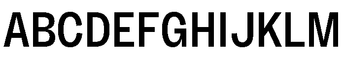 Sundry Condensed Medium Font UPPERCASE