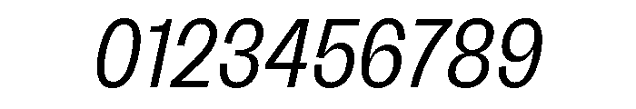 Sundry Condensed Regular Italic Font OTHER CHARS