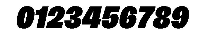 Sundry Condensed Super Black Italic Font OTHER CHARS