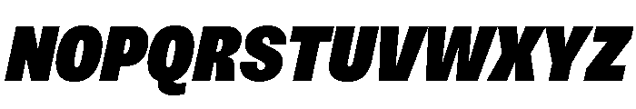 Sundry Condensed Super Black Italic Font UPPERCASE
