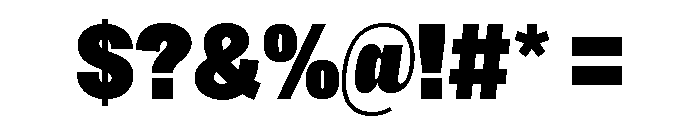 Sundry Condensed Super Black Font OTHER CHARS