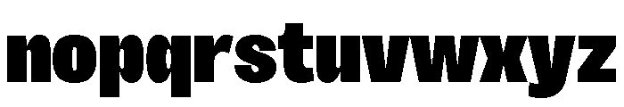 Sundry Condensed Super Black Font LOWERCASE
