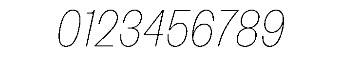 Sundry Condensed Thin Italic Font OTHER CHARS