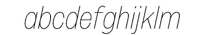 Sundry Condensed Thin Italic FONT