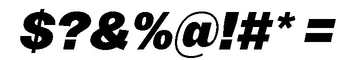 Sundry Heavy Italic Font OTHER CHARS