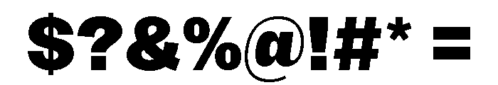 Sundry Heavy Font OTHER CHARS