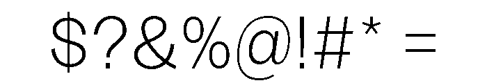 Sundry Light Font OTHER CHARS
