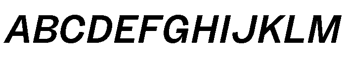 Sundry Medium Italic Font UPPERCASE