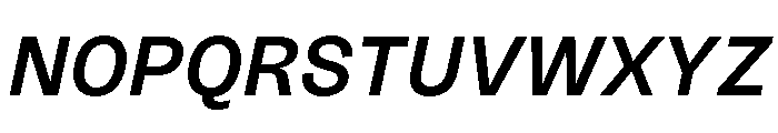 Sundry Medium Italic Font UPPERCASE
