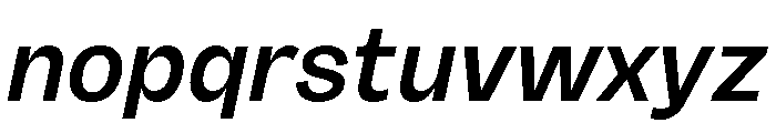 Sundry Medium Italic Font LOWERCASE