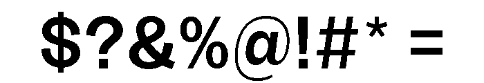 Sundry Medium Font OTHER CHARS