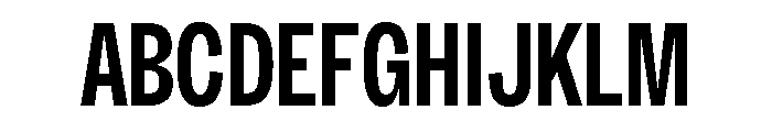 Sundry Narrow Bold Font UPPERCASE