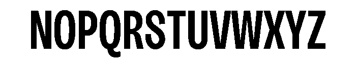 Sundry Narrow Bold Font UPPERCASE