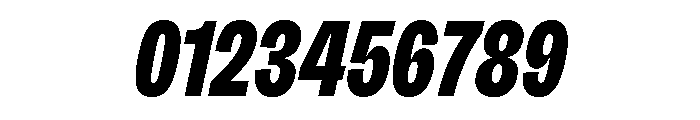 Sundry Narrow Heavy Italic Font OTHER CHARS