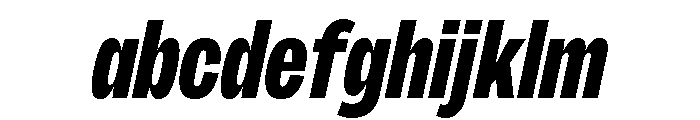 Sundry Narrow Heavy Italic FONT