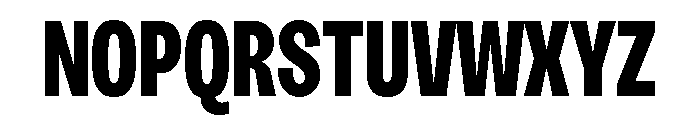 Sundry Narrow Heavy Font UPPERCASE
