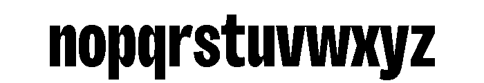 Sundry Narrow Heavy Font LOWERCASE