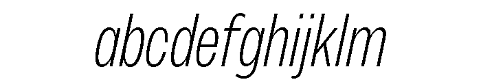 Sundry Narrow Light Italic FONT