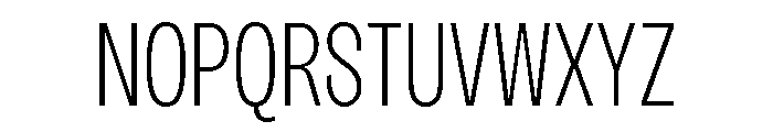 Sundry Narrow Light Font UPPERCASE