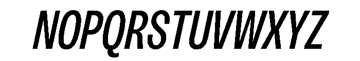 Sundry Narrow Medium Italic Font UPPERCASE