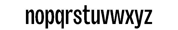 Sundry Narrow Medium Font LOWERCASE