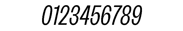 Sundry Narrow Regular Italic Font OTHER CHARS