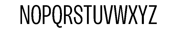Sundry Narrow Regular Font UPPERCASE