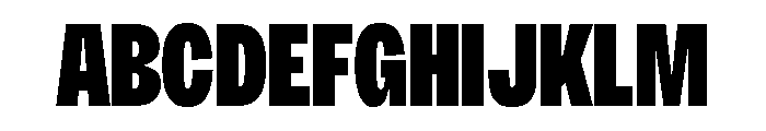 Sundry Narrow Super Black Font UPPERCASE