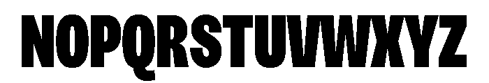 Sundry Narrow Super Black Font UPPERCASE
