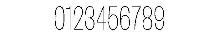 Sundry Narrow Thin Font OTHER CHARS