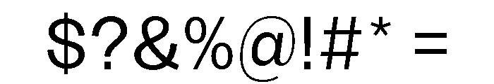 Sundry Regular Font OTHER CHARS