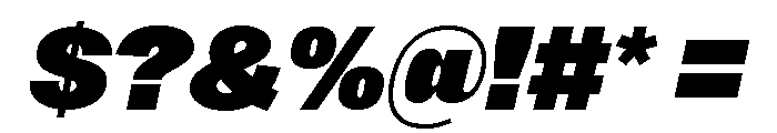 Sundry Super Black Italic Font OTHER CHARS