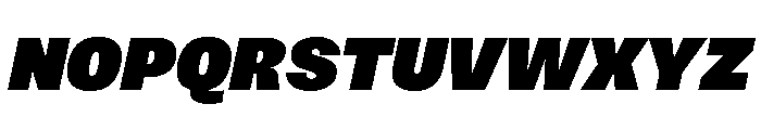 Sundry Super Black Italic Font UPPERCASE