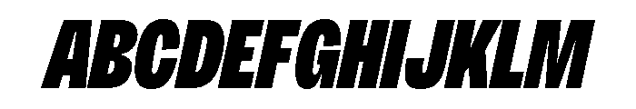 Sundry Super Italic Font UPPERCASE