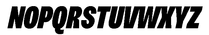 Sundry Super Italic Font UPPERCASE