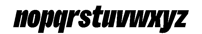 Sundry Super Italic Font LOWERCASE