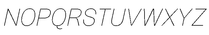Sundry Thin Italic Font UPPERCASE