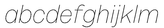 Sundry Thin Italic FONT